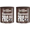 CAFFE' COSTADORO Costadoro Espresso PRO Macinato, 100% Arabica, 2 Latte Richiudibili da 250gr Cad, Aroma di Spezie con Note di Nocciola e Cioccolato, Qualità Superiore Made in Italy