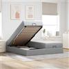 Generico Struttura Letto Pouf con Materassi 160x200 cm in Tessuto,Letti e telai per Letti,3311234