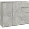 Generico Credenza Grigio Cemento 91x29,5x75 cm in Legno Multistrato,Mobili,Armadietti e portaoggetti,Buffet e credenze-823273