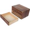 Ciieeo Cassettiera da Design Comodo Vintage in Legno Organizzazione Desktop 2 Cassetti Pratici per Uffici e Appartamenti