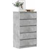 Generico Cassettiera Grigio Cemento 60x36x103 cm in Legno Multistrato,Buffet e credenze