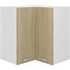 Generico Pensile Angolare "Lyon" Rovere Sonoma 57x57x60 cm,Pensili da Cucina