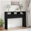 Mandloder Tavolo consolle nero effetto rovere, 105 x 30 x 80 cm, moderno tavolino per soggiorno, corridoio, camera da letto, ingresso, tavolo in legno resistente