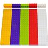 LEGO Parts and Pieces: Assorted 2x4 Bricks (Light Orange, Lime, Purple, Red, White) - 50 Pieces