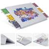 Lavievert Tavola puzzle pieghevole con supporto e copertura progettati 2 in 1, tavolo inclinabile con 6 cassetti, leggero in feltro Plateau salvaspazio 2000 pezzi, grigio