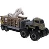 LRXIYODE Camion Miniatura Carro Attrezzi Giocattolo Inerziale Lega | Decorazioni Scuola, Animal Figures Trailer per Ragazzo Ragazza, Pull Back And Go Colore Casuale