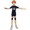 Xinchangda Hinata Shoyo Peluche Figurine Anime Hinata Shoyo Peluche 28 cm Divertente Figura Morbida Imbottita Figura Attiva Articolo Decorazione Regalo