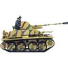 MOUDOAUER 1/72 Scala Lega Seconda Guerra Mondiale Tedesco Sd. Kfz. 139 Marder III Modello di Serbatoio Modello Militare Diecast Modello di Carro armato per Collezione