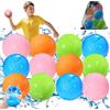 KOKODI Gavettoni Riutilizzabili Magnetici Autosigillanti, Palloncini Acqua Riutilizzabili in Silicone BPA-Free, Bombe d'Acqua per Giochi Acqua Bambini, Spiaggia, Piscina (12PZ)