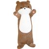 Fiauli Peluche lontra da 80 cm, grande cuscino imbottito in cotone PP di grandi dimensioni, morbido e accogliente cuscino imbottito per bambola camera da letto divano ornamento regalo per bambini