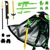 WANGHONGGOGO Action figure T13, action figure stampata in 3D, giocattolo mobile multi-articolato, adatto per gli appassionati di giochi per bambini, decorazione da scrivania (Nero e verde)