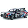 Kyosho Solido - Lancia Delta HF Integrale M Rally Tribute 1991 1:18 - Modellino Auto Die-Cast da Collezione, in Metallo, Nero, con Base in Plastica, Scatola Finestra