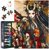 TISHIRON Puzzle anime Samurai 1000 pezzi per adulti - guerriero e mostro, 50 x 70 cm, stile manga giapponese, puzzle di alta qualità, sfidante per tutta la famiglia