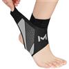 Beugo 1 Pcs Cavigliera Sportiva, tutore caviglia regolabile, Cavigliera Ortopedica per Donna/Uomo per Corsa, Calcio, Fitness, Grigio scuro (Modello 3059, Taglia unica per tutti)