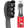Colgate Confezione di spazzolini elettrici usa e getta con 1 batteria AAA inclusa, pulizia della bocca intera, confezione da 2, nero