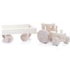 Gioco IN Legno Trattore con Rimorchio Larghezza = 29cm Nuovo Ferrovia Rullo
