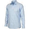 Suitsupply Traveller Uomo Camicia 43/17 Slim Blu Puro Cotone a Bottoni Formale