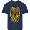 Gildan T-Shirt In Cotone Leggero Da Uomo Etnico Con Teschio Gotico Tribale Di Demone
