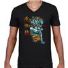 Dragon T-Shirt Uomo Giappone Orientale Ispirato Scrittura Tigre Animale Unisex
