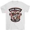 Gil dan Maglietta Biker Da Uomo Head Power Moto 100% Cotone
