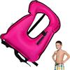 Generico Gilet da snorkeling | Snorkel Giubbotto di Salvataggio Gonfiabile,Giubbotto salvagente Snorkel Vest adulto per principianti di snorkeling e nuoto, carico fino a 220 libbre