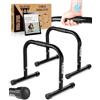PULLUP & DIP Parallele Fitness, Parallettes con Maniglie Extra Grandi Per Calistenico e Esercizi, Mini Parallele Indoor & Outdoor