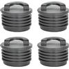 Bbajszx 4 Tappo Scarico per Kayak in Gomma Tappo Scarico per Kayak Tappo per Fori Scarico Tappo con Manico per Canoe Barche Ombrinali in Gomma Tappi per Tappo Ombrinale