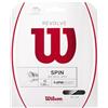 Wilson Revolve 15 Corda da Tennis, Unisex - Adulto, Nero, 1.35 mm, 12.2 m