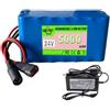 SSCYHT Pacco Batteria al Litio Ricaricabile DC 24V 5Ah 7S2P 29.4V 5000mAh Batteria di Ricambio per Lampioni Solari da Esterno (Kit di Riserva)
