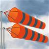 VIOLDHHJK Manica A Vento Manica a Vento Riflettente 80/100/150/200cm Banderuola Fluorescente Antivento AntiGraffio con direzione del Vento Esterna for Fattoria da Giardino(Orange White,2M)