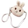 Generico Borsa a tracolla a forma di coniglietto per bambine e adolescenti (Khaki One Size)