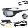 Trymway Occhiali 4LS militare da uomo X7 Occhiali da sole con lenti polarizzate antiproiettile Airsoft lente color fumo, moto ciclismo, POLARIZED MODEL