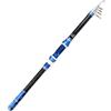YobiLife Per mini canna da pesca in mare telescopica in fibra di vetro canna da surf 45 cm lunghezza ripiegata per spiaggia costiera e pesca da riva (2,4 blu)