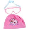 Beaupretty Set Cuffia da Nuoto e Occhialini per Protezione Orecchie e Vestibilità Comoda, Materiale PC e Gomma, per Ragazzi e Ragazze in Piscina