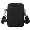 Generico Elegante borsa a tracolla leggera in nylon per i viaggi quotidiani e le uscite informali (Black One Size)