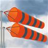 VIOLDHHJK Manica A Vento 80/100/150cm Manica a Vento Riflettente Outdoor Rip-Stop Misurazione del Vento Banderuola Refective Windsock Banderuola Impermeabile(Orange White,2m)