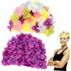 Healvian 2 Pezzi Cuffie da Nuoto Donna con Fiori Elastiche Nylon, Morbide e Traspiranti per Piscina e Bagno, Stile Elegante con Petali Floreali