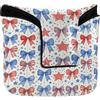 GuoChe Coperture magnetiche per mazze da golf, accessori da golf per uomini e donne, in pelle sintetica impermeabile, fiocchi rossi, bianchi e blu, nastri patriottici, festa del 4 luglio