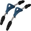 UrbanHui 2 cinghie per pinne con meccanismo a molla in acciaio inox, progettate per la compatibilità con la maggior parte delle fibbie per pinne (M blu)