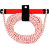 BildeeMait Corda da sci nautico da 6,1 m con manico, per fune di traino compatta in PVC, per wakeboard, resistente ai raggi UV, blu e bianca