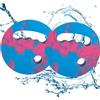 Generisch Dischi per esercizi acquatici, pagaie per allenamento in piscina, tavole per fitness, galleggiamento, materiale in schiuma EVA, design ergonomico, 2 pezzi, 18 x 18 x 3 cm, per allenamenti, sport