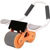 Generico Roller Roller AB, AB Trainer,Attrezzatura da esercizio addominale rimovibile | Forniture di allenamento portatili, rullo di allenamento per la pancia per casa, palestra