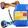 HJGHY Batteria di Ricambio per Hoverboard 36V 4.4Ah 5.2Ah Batteria Twist Car per Kit Motore per Hoverboard/Scooter autobilanciati con BMS,36v4.4ah