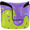 GuoChe Mallet Putter Cover magnetica Snap Putter Copritesta per Mallet Square Impermeabile PU Pelle Divertente Softball Goccia Gelato e Sprinkles