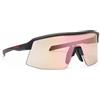 Demon Unisex Roubaix Photochromic 1-3 Sportbrille, opaco nero rosso oro mirror, OneSize