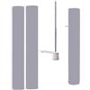 NIUSABOU Imbottitura per Pali da Basket, Cuscinetto for palo da Basket Multicolore con Cinghie, Spessore 20 mm, Altezza 183 cm, Diametro 8,9-22, 1 pz
