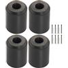 Generisch Supporto galleggiante per snowboard senza , 3 x 2,2 cm, confezione da 4 supporti con supporti antiscivolo in ABS robusti, versatile supporto da parete con minimalista, per garage