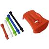 PENCHEAK Base per supporto per palline da golf con 5 tee simulatori pretagliati, accessori per colpire interni, base per tappeto erboso da golf facile da usare con tee simulatori pretagliati