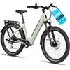 DERUIZ Quartz SUV E-Bike 27,5 pollici E-Mountain Bike con batteria 644 Wh, motore 250 W 55 Nm, freni idraulici, cambio a catena a 8 marce, RH 46 cm Offroad & City bicicletta elettrica per uomo e donna