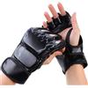 Generic Guanti da kickboxing - Guanti MMA per uomo e donna - Guanti da boxe mezze dita per sacco da boxe, sparring, Muay Thai, MMA, adatti per allenamento di Taekwondo e arti marziali